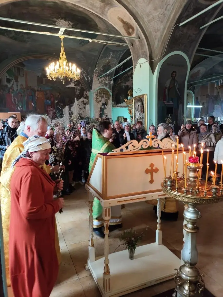 Вербное воскресенье в Спасо-Преображенском храме